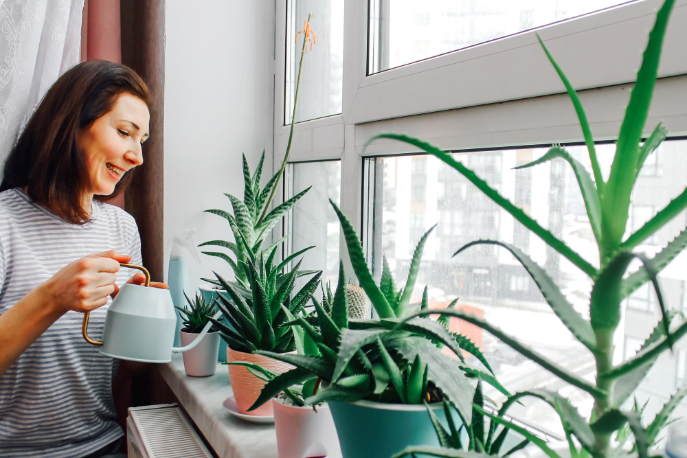 placer un aloe vera dans la maison pour qu'il s'épanouisse